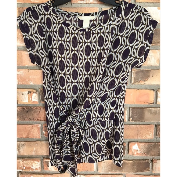 Banana Republic Women’s Geometric Print Top XSP - Picture 6 of 7
